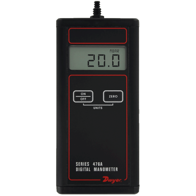 Dwyer Single Pressure Digital Manometer, Series 476A & 478A